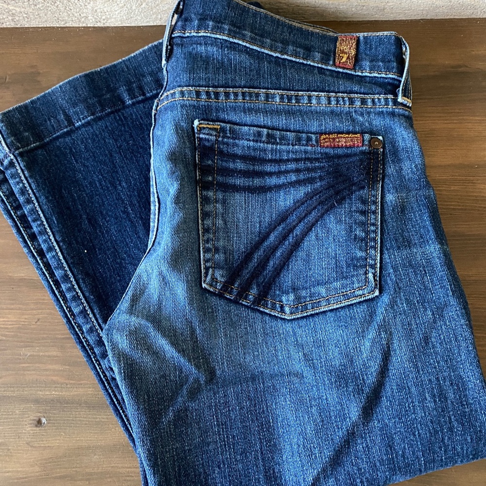 Dark Wash Blue 7 For All Mankind Dojo Jeans